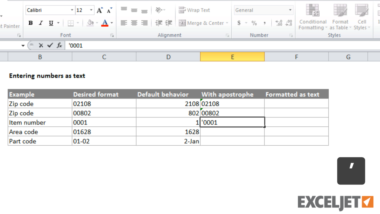 How To Enter Numbers In Excel